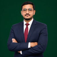 Professional Portrait on Green