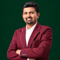dhiraj jain. Confident Corporate Portrait on Green